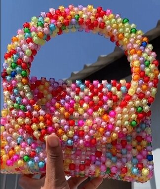 Beaded bag readily available