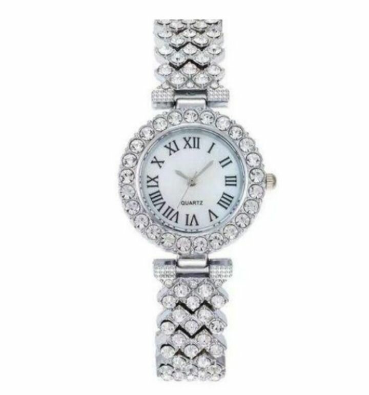 Montre + bracelet argent femme