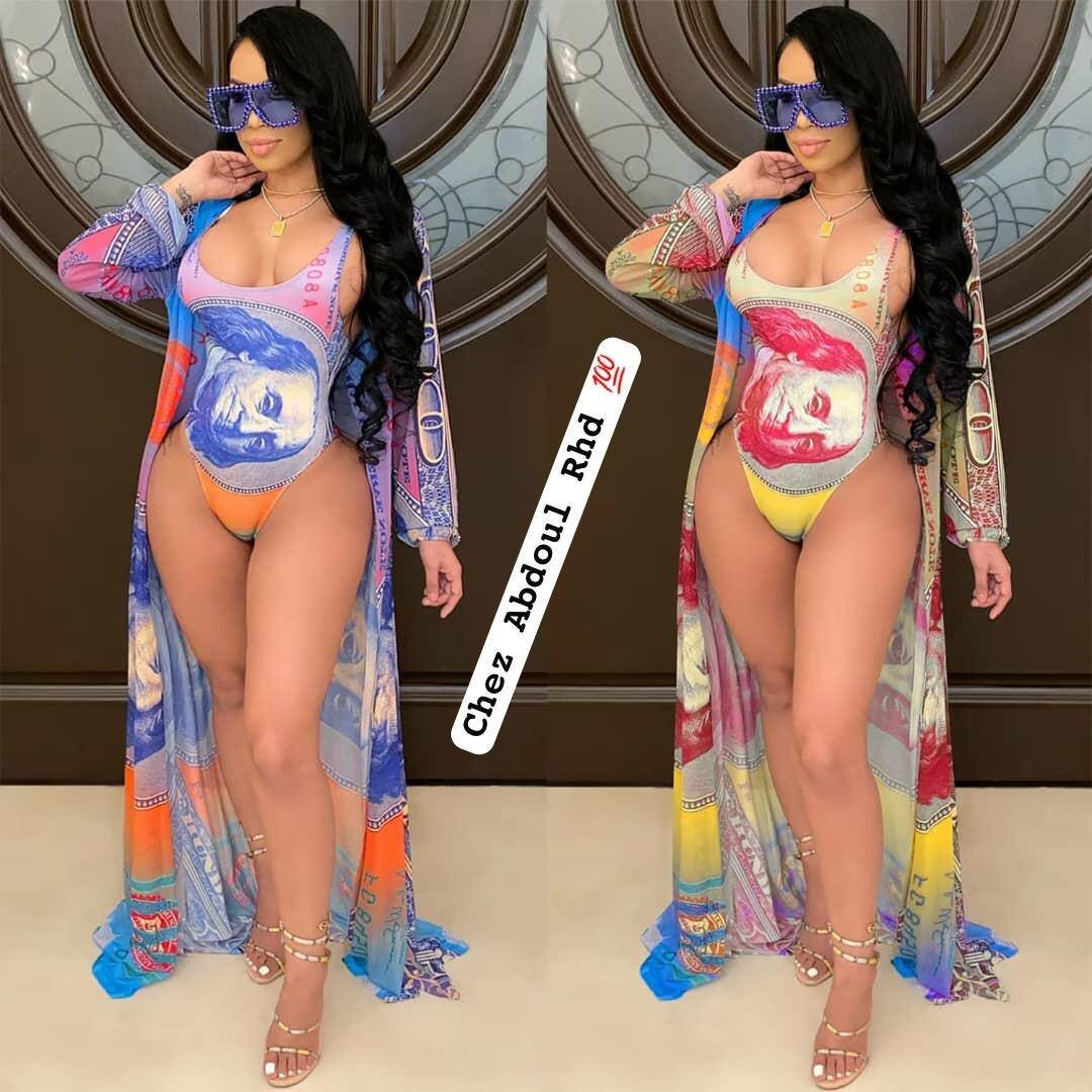 Maillot de bain tropical avec robe