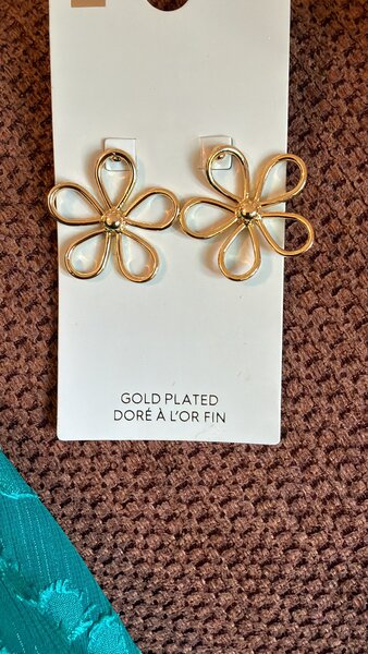 Boucles d'oreilles dorées