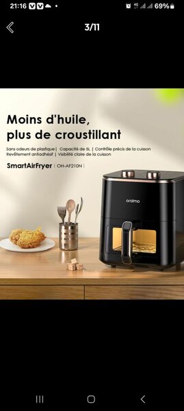 FRITEUSE À AIR 5L ORAIMO