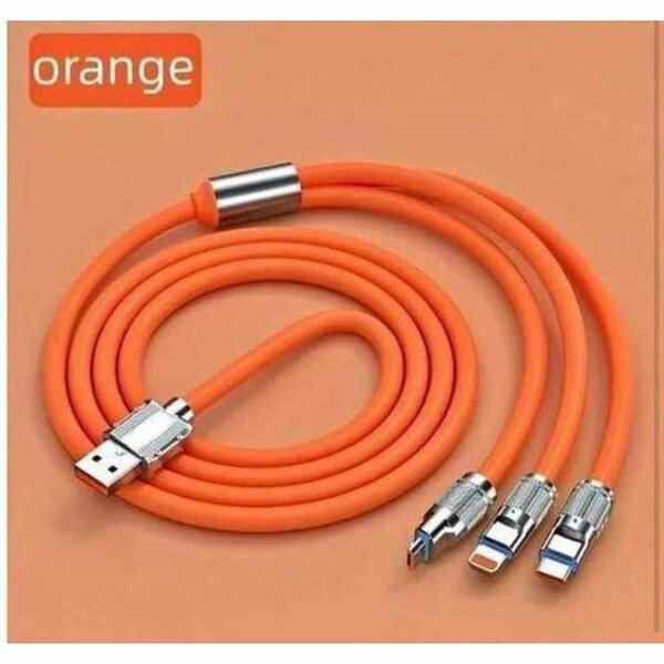 Câble USB 3 en 1 Orange