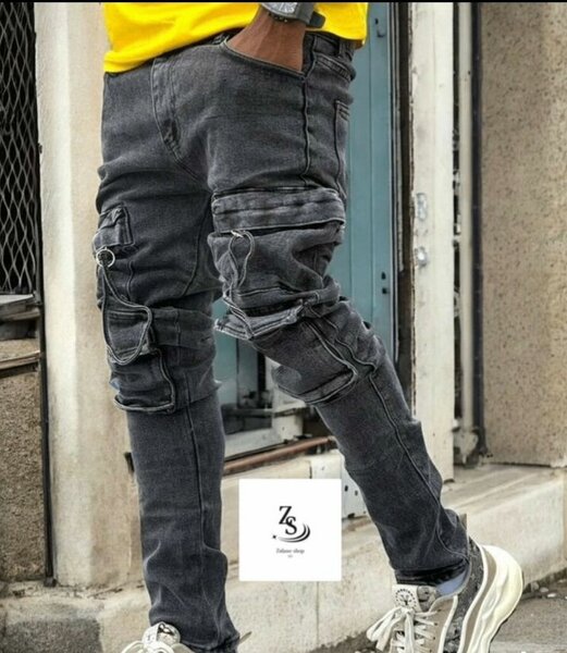 Pantalon cargo noir stylé