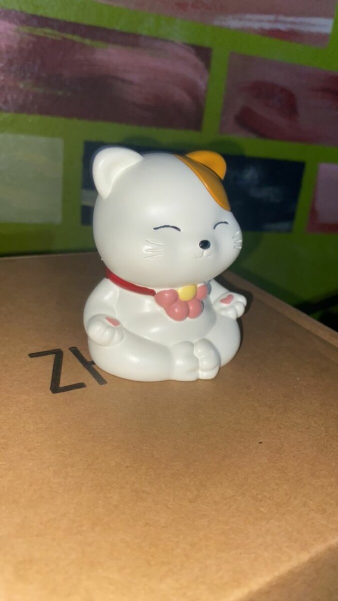 Statuette Maneki-neko Porte-bonheur
