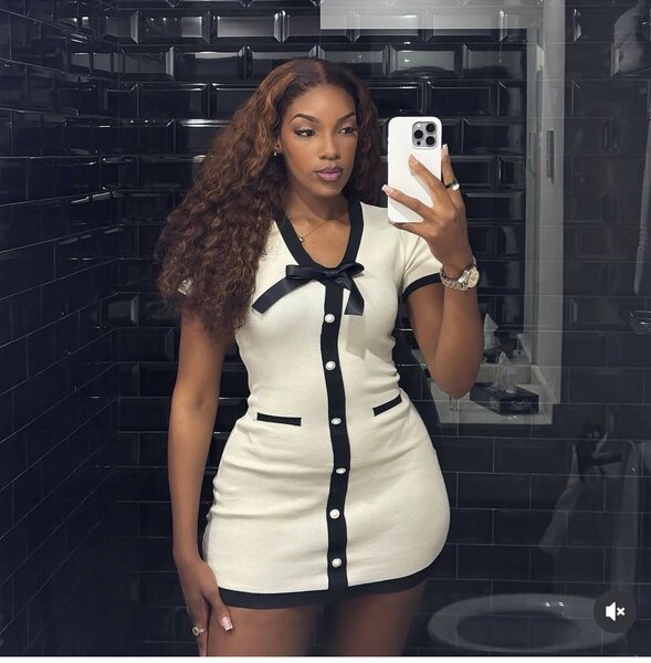 Robe Élégante Noire et Blanche