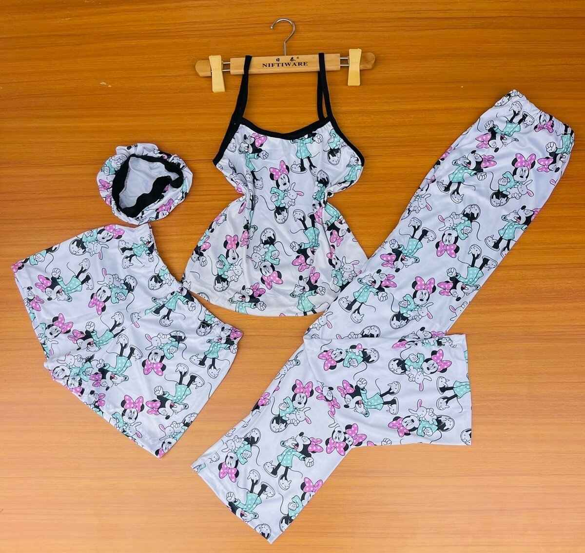 Ladies 4 in 1 night wear available in all sizes