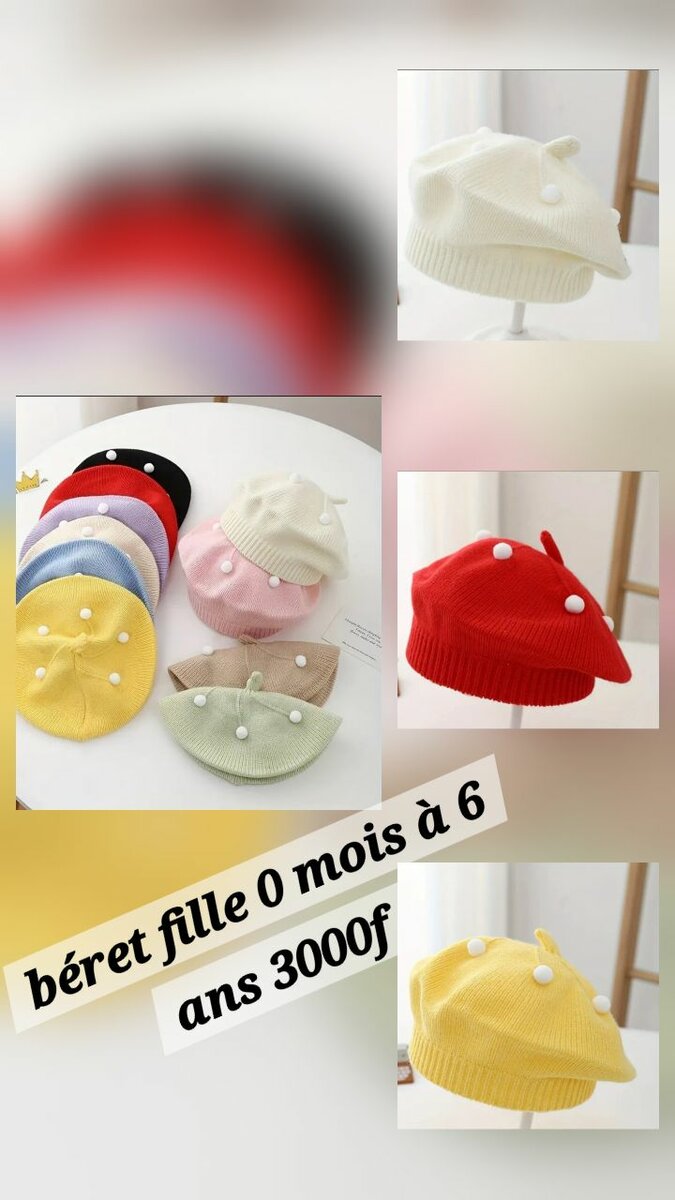 Béret Enfant Coton Doux