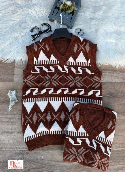 Gilets tricotés sans manches