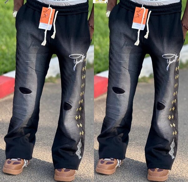 Pantalon jogging noir tendance