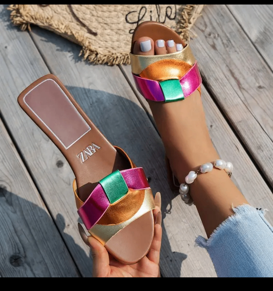 Mules colorées Zara