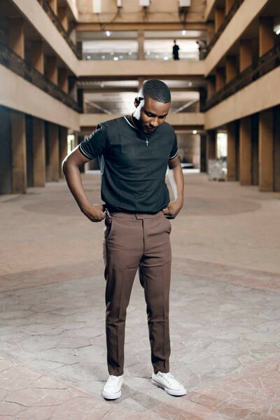 Trousers and T-shirts