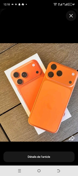 Coque de protection orange