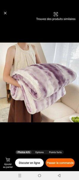 Couverture moelleuse en peluche