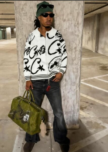 Veste Graphique Zippée Homme