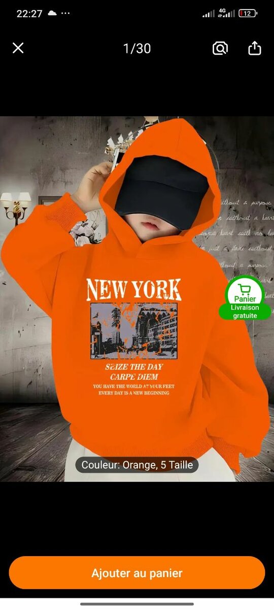 Sweat à Capuche New York