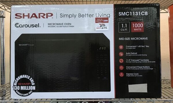 Sharp carousel microwave