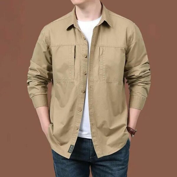 Chemise décontractée beige