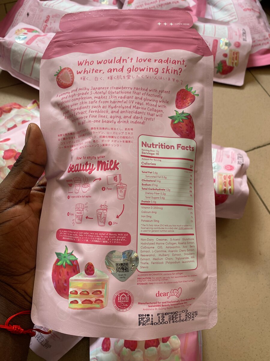 Boisson Glutathione Fraise