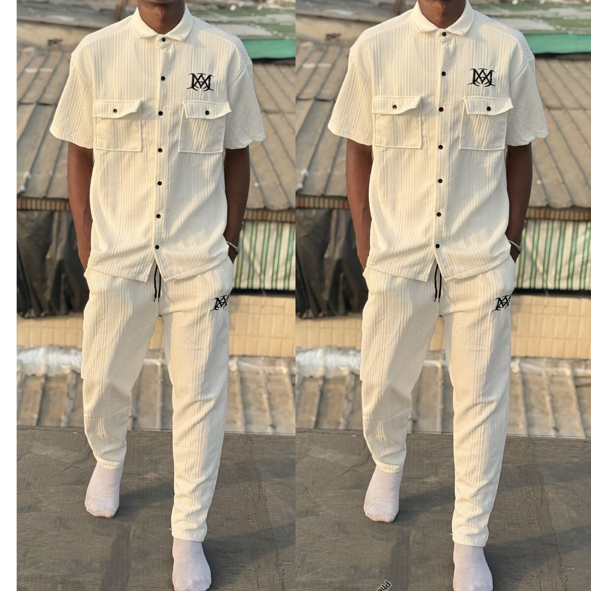 Costume décontracté à manches courtes