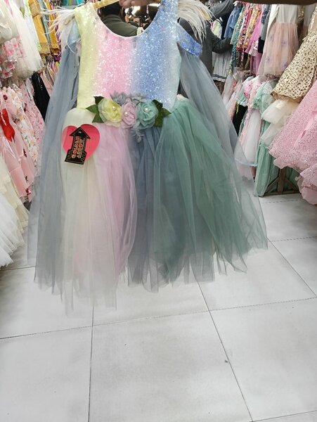 Fancy frock with inner and tights