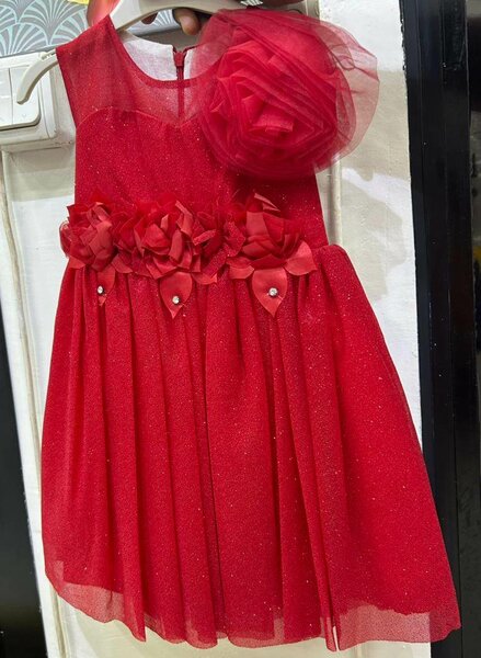 Robe Fille Cérémonie Rouge