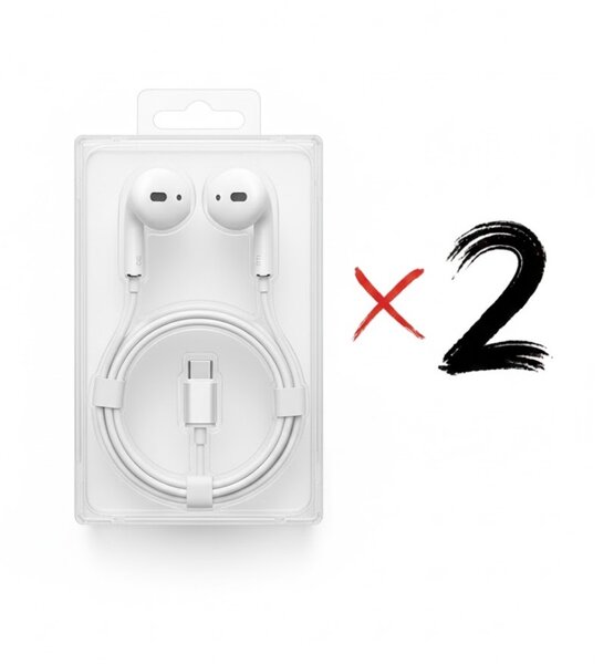 Écouteurs filaires stéréo x2