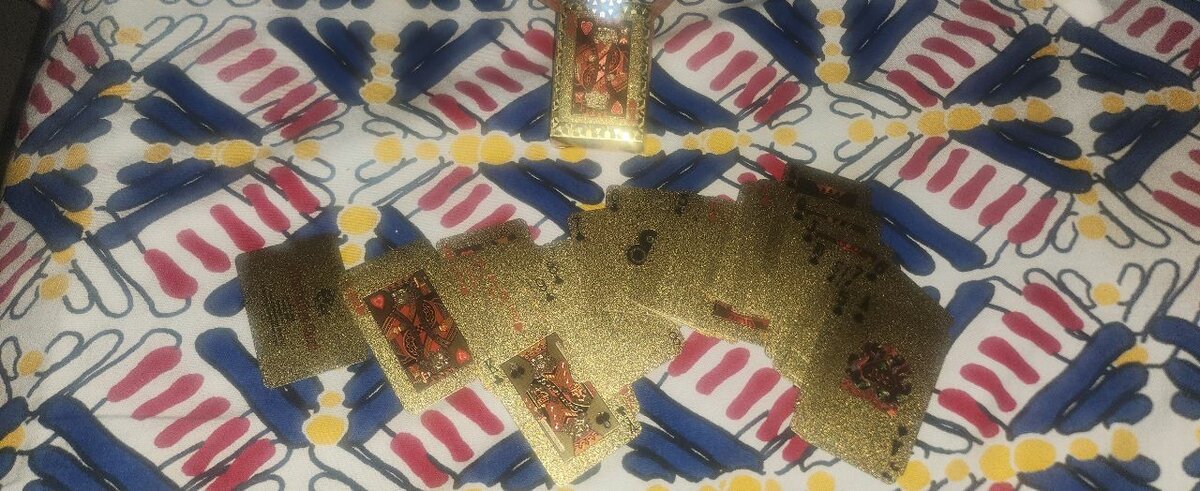 Cartes Poker Mini Dorées