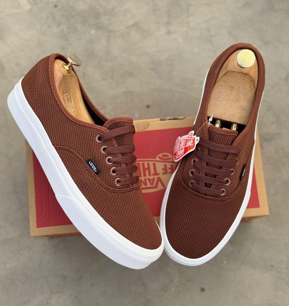 Vans Sneakers en Toile Marron