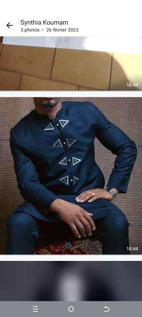 Tunique homme élégante jaune