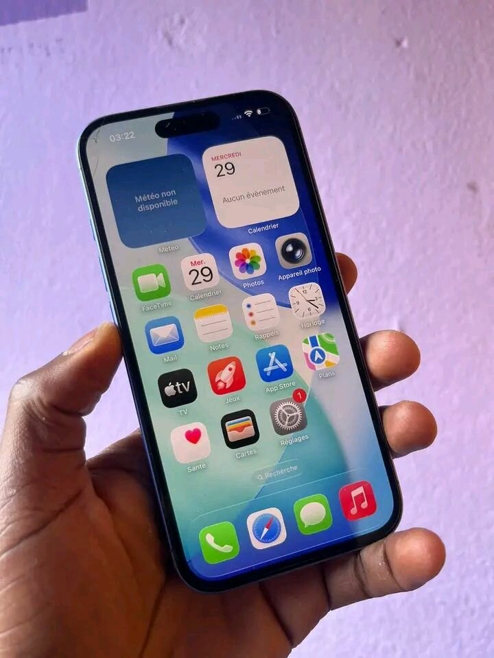 Smartphone Apple Bleu