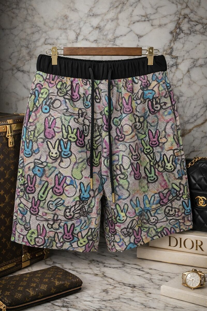 Shorts multicolores tendance