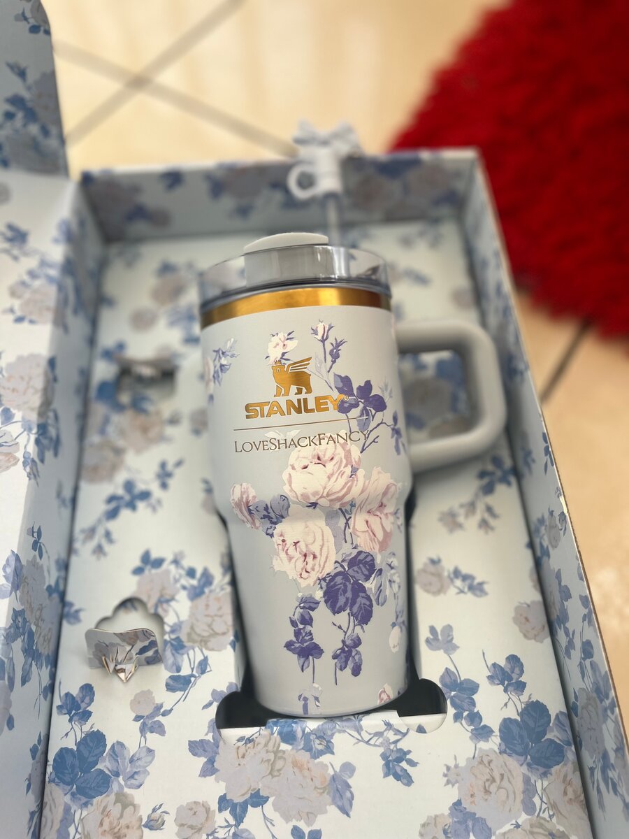 Mug isotherme fleuri Stanley