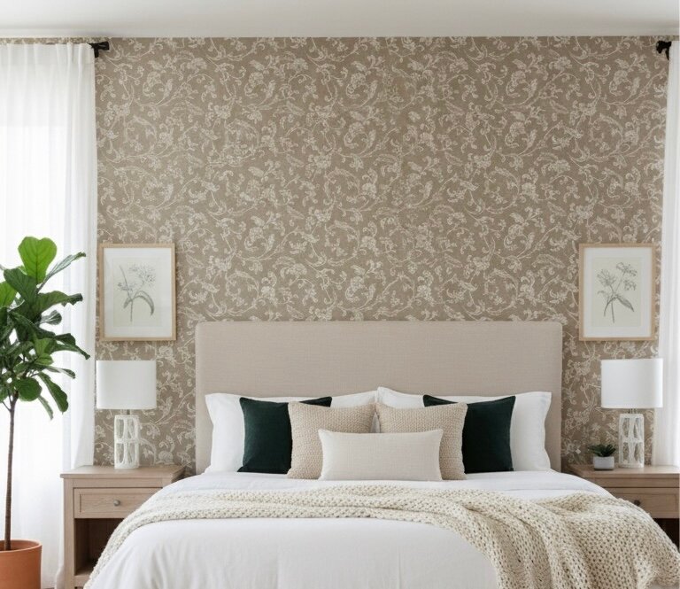 papier peint Motif floral