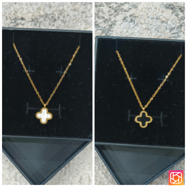 Collier pendentif double face