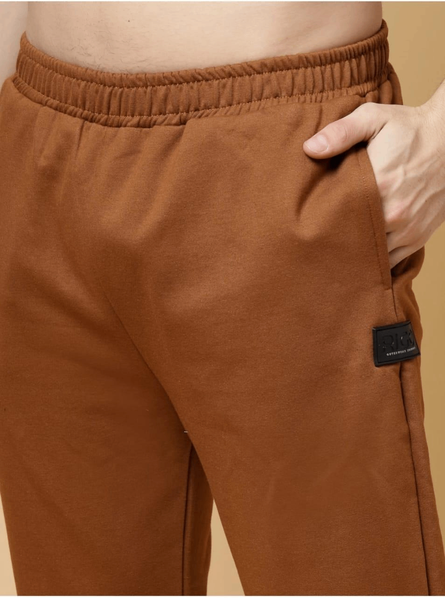 2 Pcs Man's Fleece Printed Track Suit