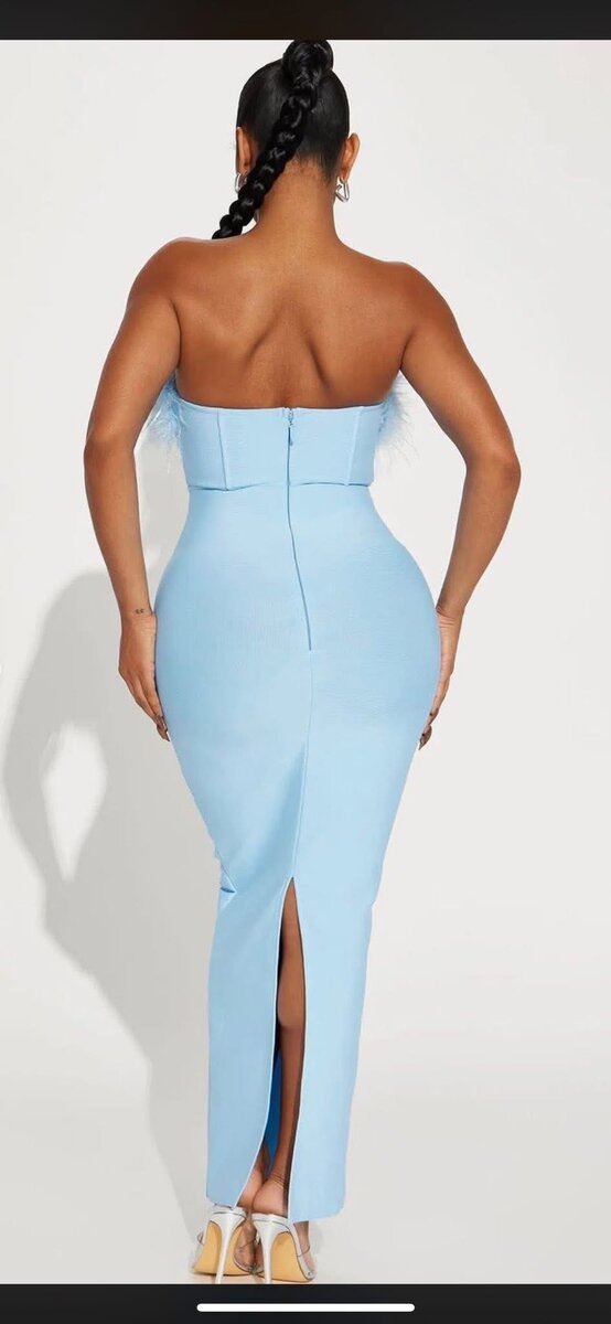 Fashion nova robe bleu