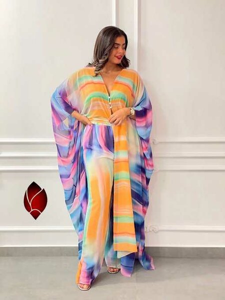 Robe Caftan Colorée Bohème