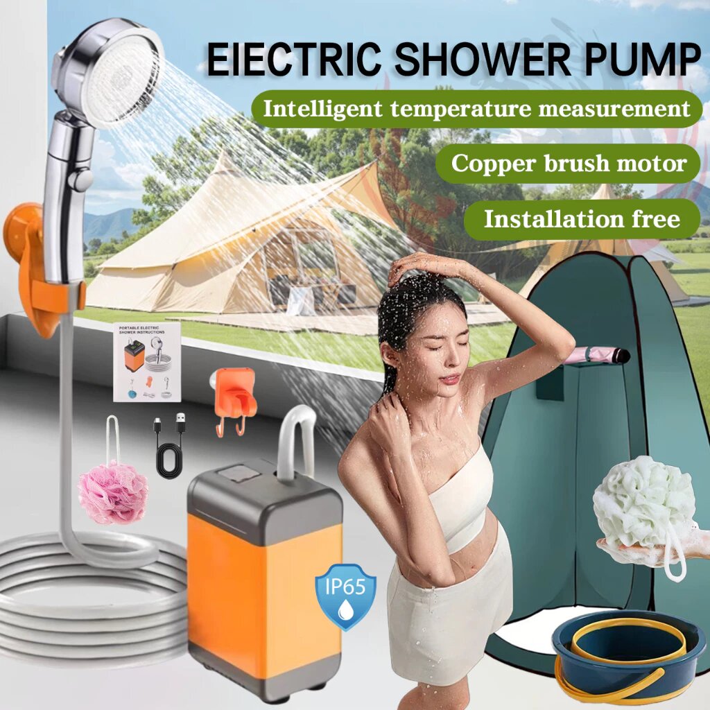 Pompe de douche électrique portable
