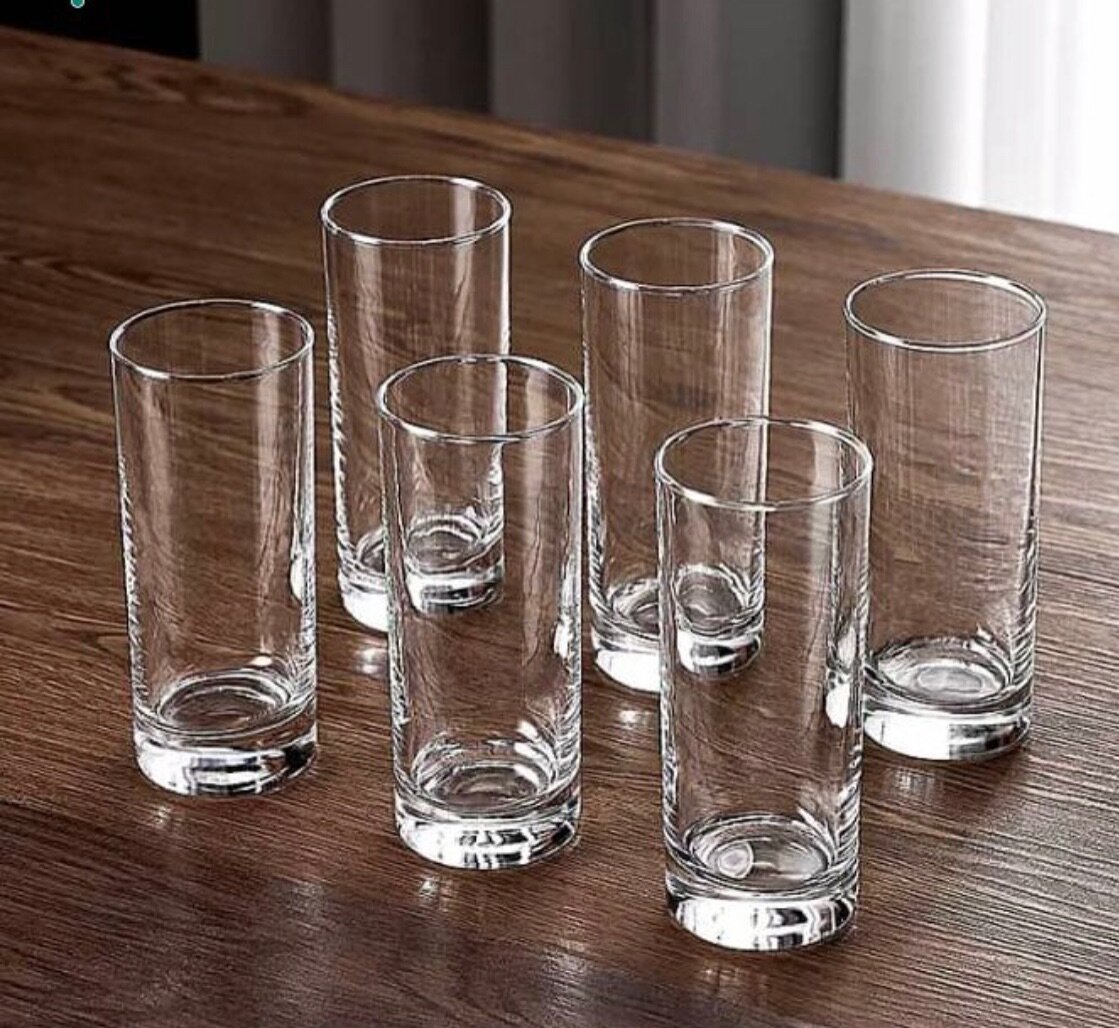 6pcs Luxury Glass cup (Negotiable)