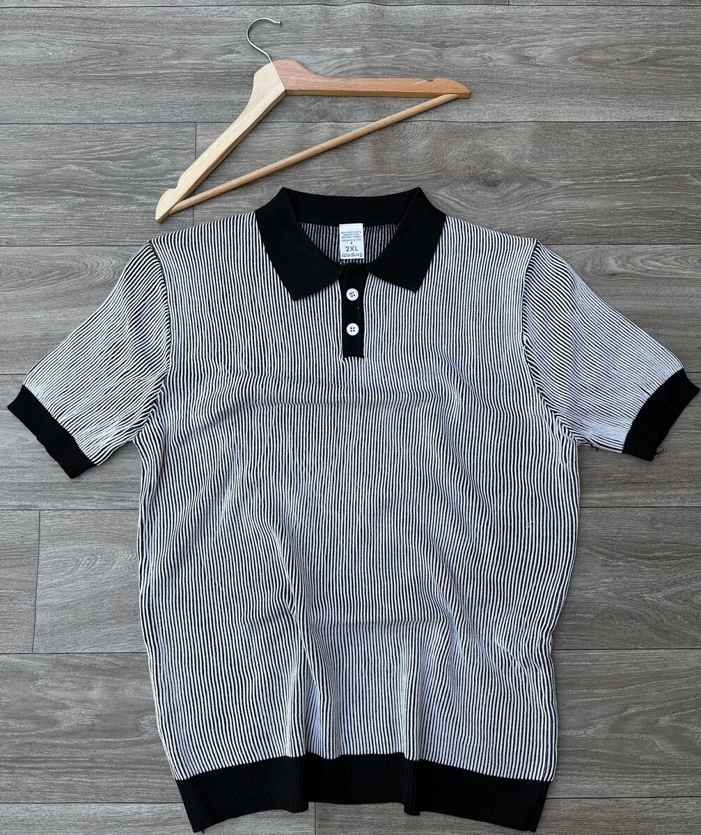 Chemise rétro à rayures