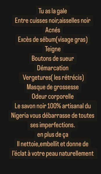 Savon Noir Artisanal Nigérian