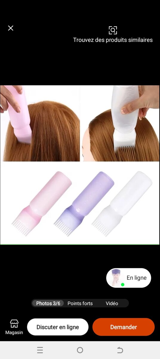 Peigne Distributeur de Shampooing