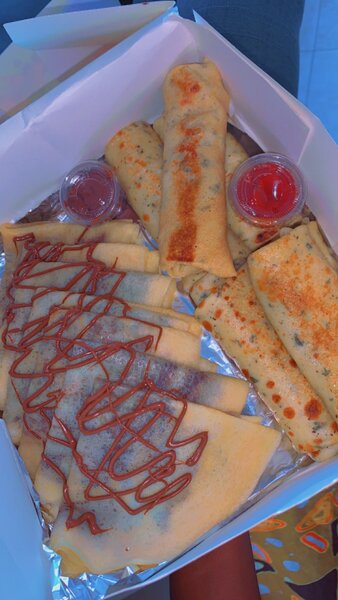 Crêpes roulées gourmandes