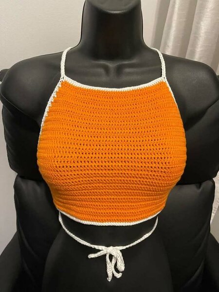 Top crochet fait main femme