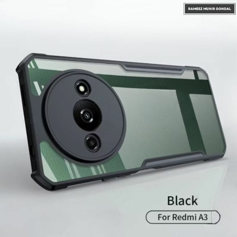 Redmi A3 Armor Shockproof Back Cover - Durable Protective Ca