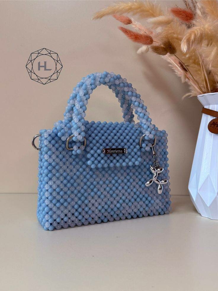 Sac à main perles élégant