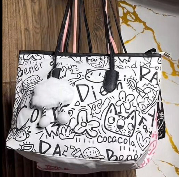 Grand sac à main graphique