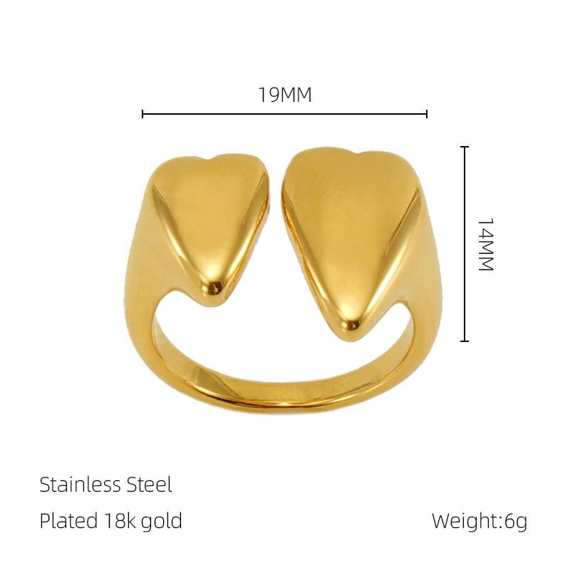 18k Gold plated rings