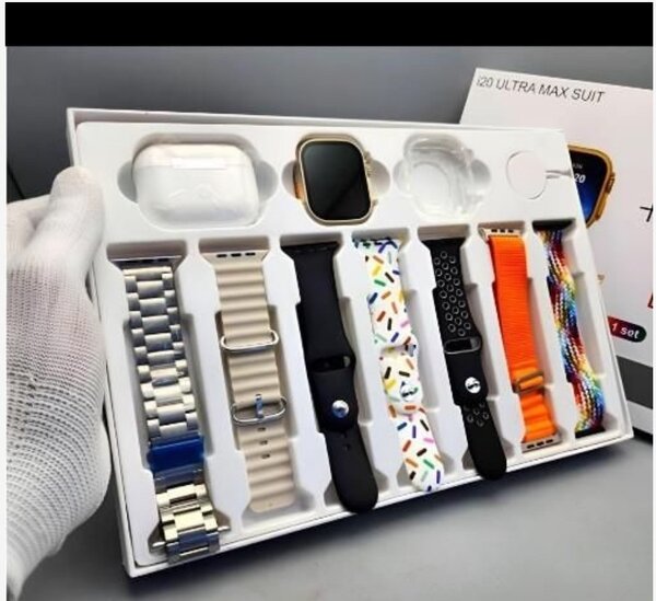 i20 ultra Max 10 in 1 set, Smartwatch+ Air pod pro2 With Wat