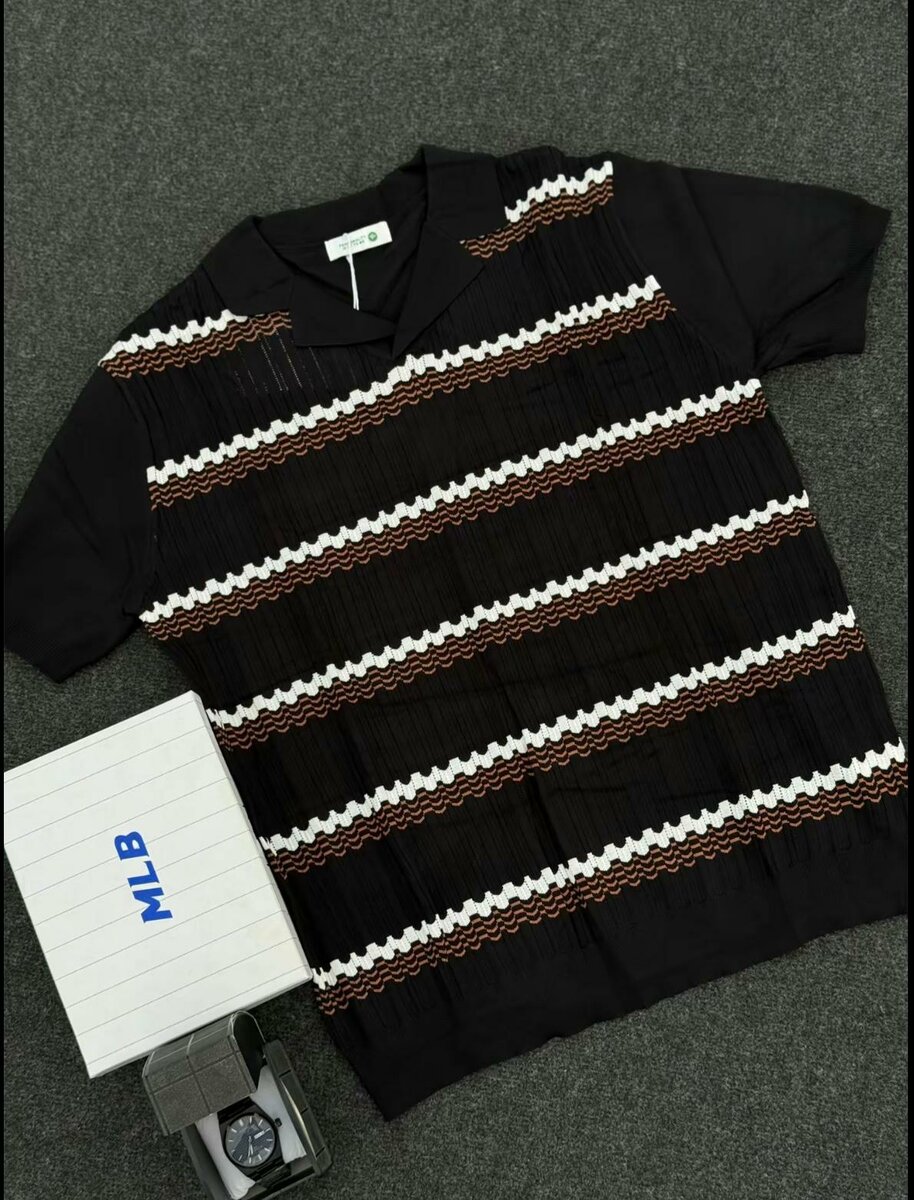 Polo à rayures chic pour hommes